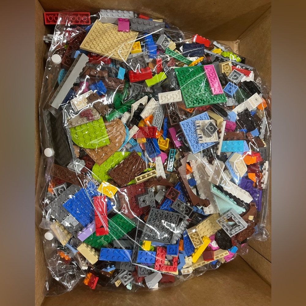 LEGO Bulk Lot 5 LBS Genuine Mixed Bricks Plates Parts Pieces Assorted Colors